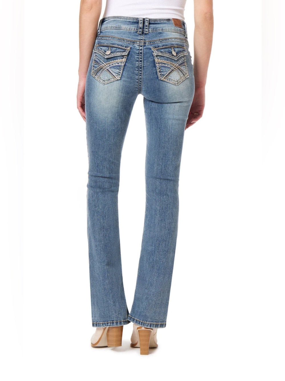 INSTASTRETCH® LUSCIOUS CURVY BOOTCUT MID-RISE JEANS NWT